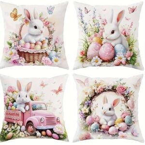 Easter Bunny Decorative Pillow Covers